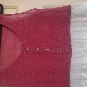 Crop frilly summer shirt size small